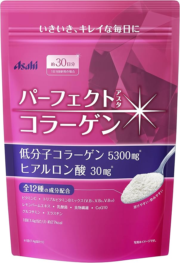 ASAHI Perfect Collagen Powder Коллаген с гиалуроновой кислотой и лактобактериями